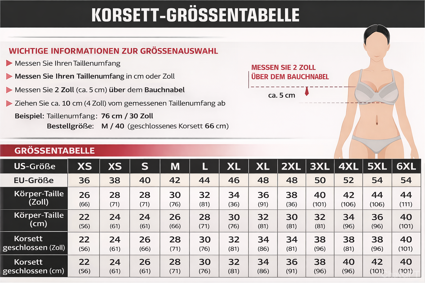 Damen Unterbrustkorsett Schwarz Leder Waist Trainer Korsage Shapewear Corset